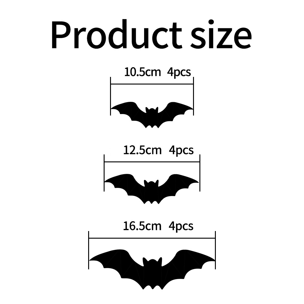 LED-powered 3D bats for glowing Halloween