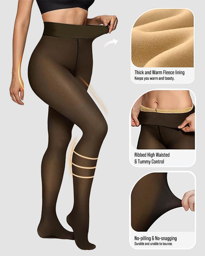 Translucent Fleece Lined Tights