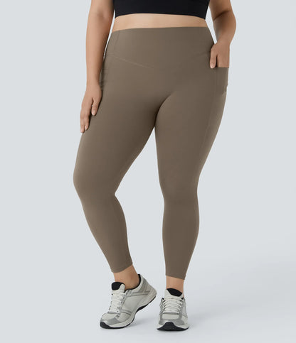 High Waisted Tummy Control Shaping Training Leggings Plus size