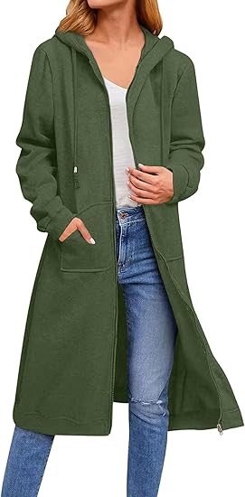 Women Casual Zip up Fleece Hoodies