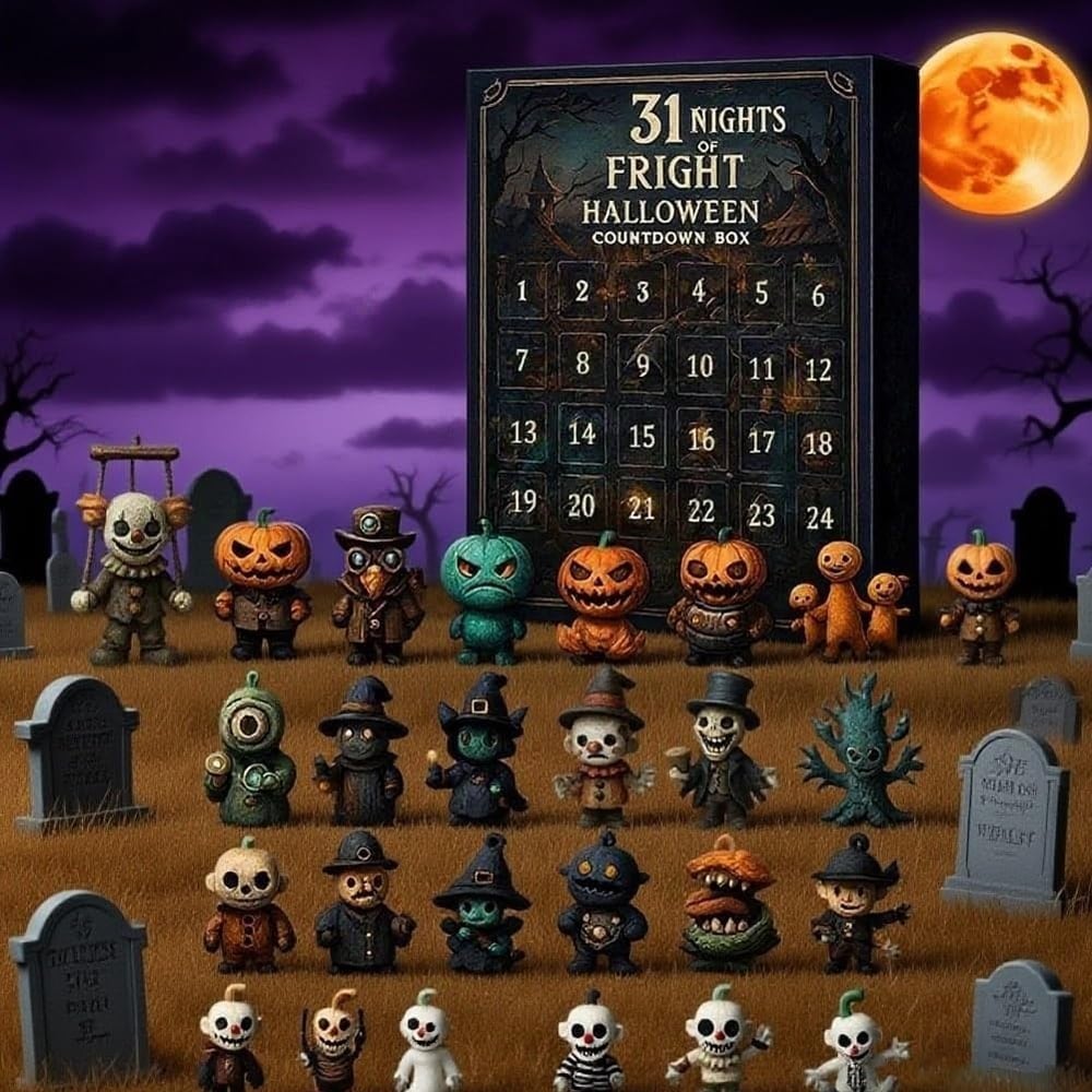 🔥Halloween Early Discount 49% Off🔥 31 Nights of Fright Halloween Countdown Box